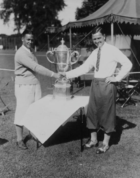 Bobby Jones and WT Walker Cup 1928 in Chicago